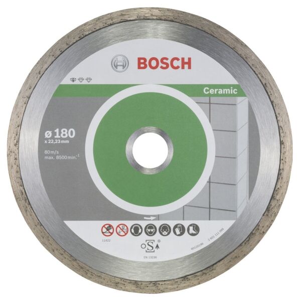 Bosch Aksesuarlar Bosch - Standard Seri Seramik İçin, 9+1 Elmas Kesme Diski Set 180 mm