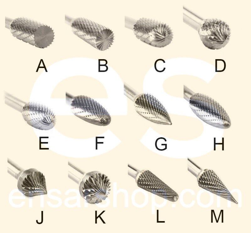 NEXON B16 Silindir Kesici Baş Elmas - Karbür Kalıpçı Parmak Freze Ucu