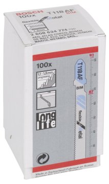 Bosch T 118 AF Flexible for Metal 100'lü