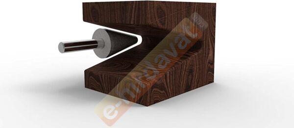 KUTZALL TX-14-EC Kalın Diş Konik Çam Tipi Törpü (3.1 mm Sap)