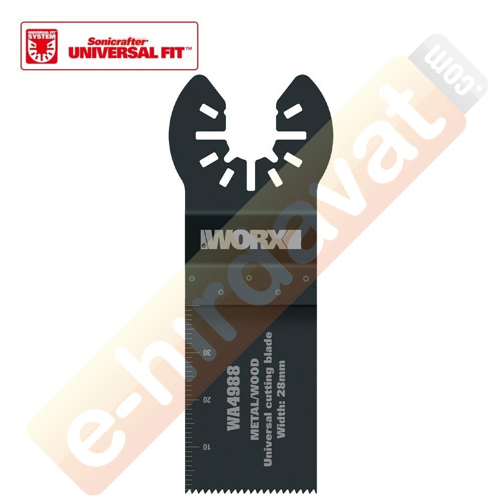 WORX WA4988 Çok Amaçlı Raspalama Makinası İçin 28x40mm Metal, Ahşap, Fiberglas, PVC Universal Kesme Bıçağı