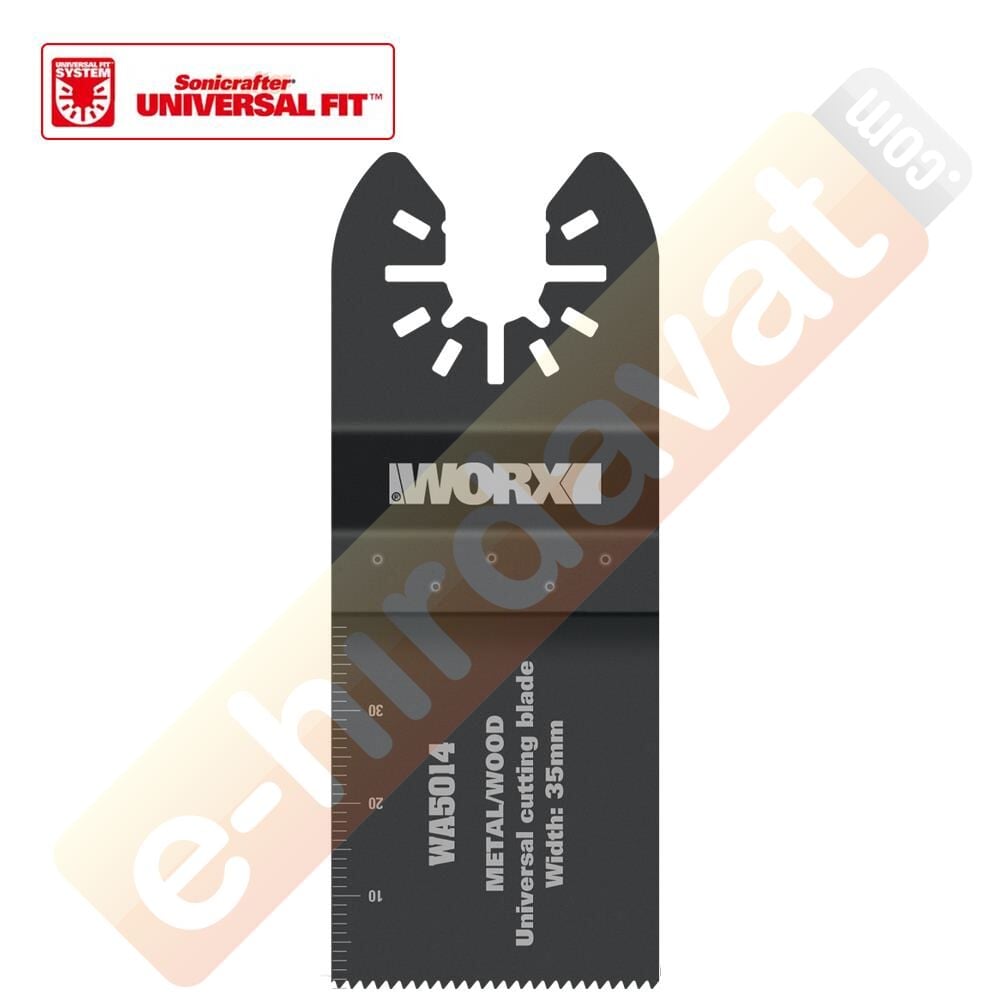 WORX WA5014 Çok Amaçlı Raspalama Makinası İçin 35x40mm Metal, Ahşap, Fiberglas, PVC Universal Kesme Bıçağı