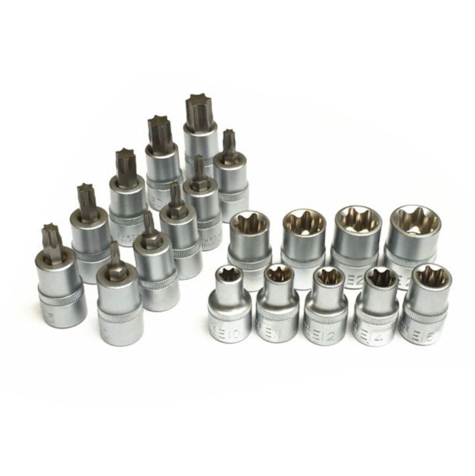 NEXON 5440 1/2'' İç-Dış Torx Lokma Anahtar Takımı 19 Parça