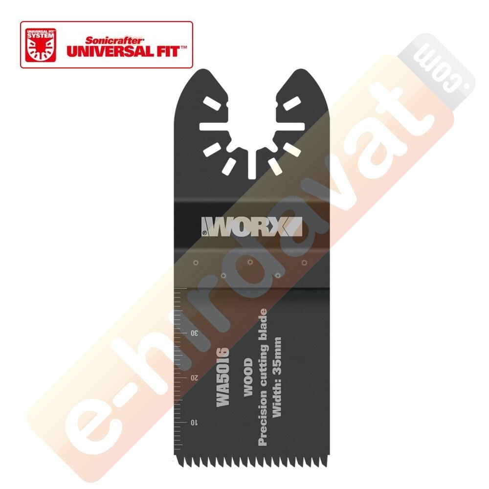 WORX WA5016 Çok Amaçlı Raspalama Makinası İçin 35x40mm Ahşap ve PVC Universal Hassas Kesme Bıçağı