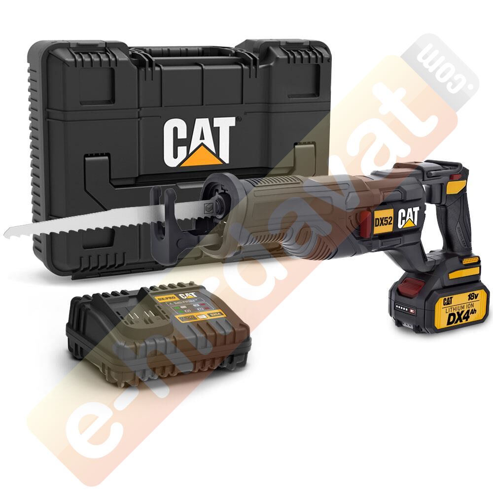 CAT DX52 18Volt/4.0Ah Li-ion Tek Akülü Profesyonel Tilki Kuyruğu Testere