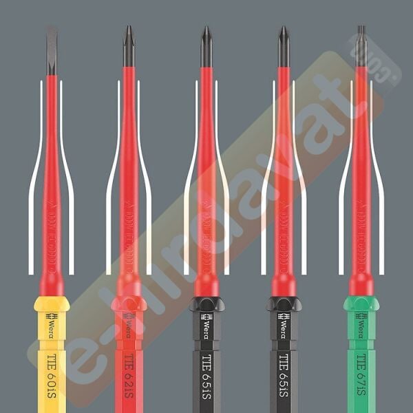 WERA KraftForm Kompact  VDE 17 Parça 1000 Volt İzoleli Tornavida Takımı (05006612001)