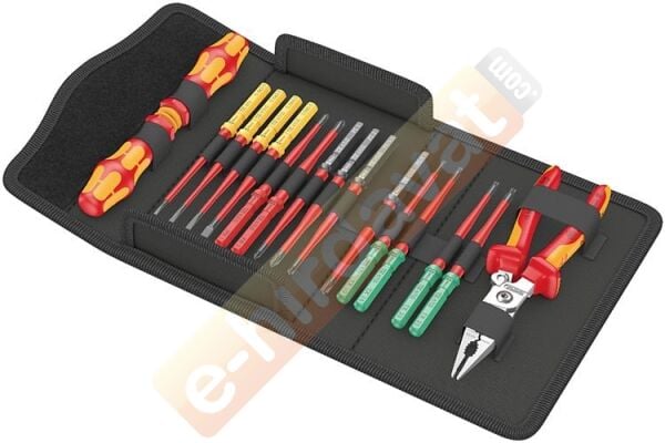 WERA KraftForm Kompact  VDE 17 Parça 1000 Volt İzoleli Tornavida Takımı (05006612001)