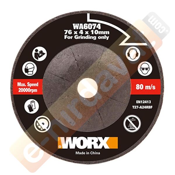 WORX WA6074 WX801 İçin 76x10mm Metal Taşlama Taşı