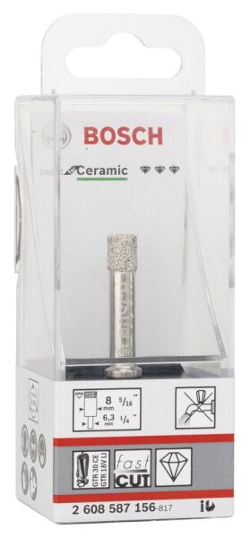 Bosch Aksesuarlar Bosch - Best Serisi, GTR 30 İçin Seramik Kuru Elmas Delici 8*35 mm
