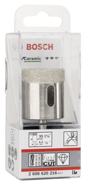 Bosch Aksesuarlar Bosch - Best Serisi, GTR 30 İçin Seramik Kuru Elmas Delici 35*35 mm
