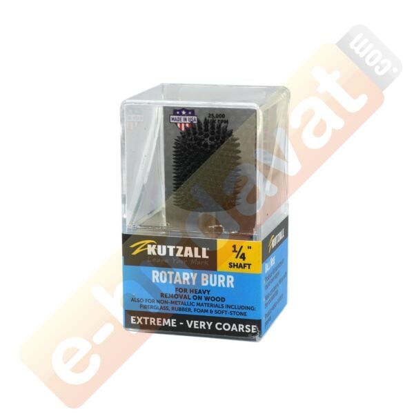KUTZALL BNX-34-C Ekstra Kalın Diş Oval Başlı Törpü (6.3 mm Sap)