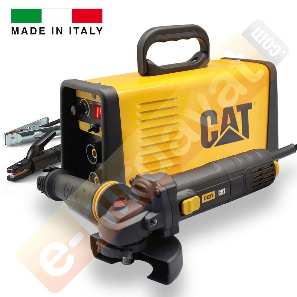 CAT DZ201T 200 Amper TIG LIFT/MMA Çanta Tipi Profesyonel Dijital İnverter Kaynak Makinesi + CAT DX37 Avuç Taşlama