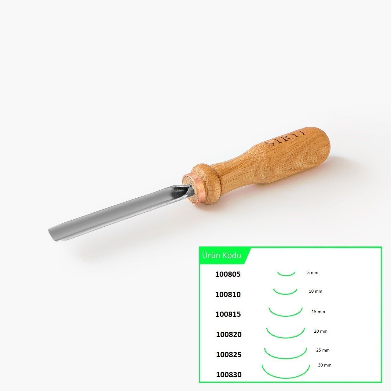 STRYI 100815 Düz Tip Oluklu Ahşap Oyma Iskarpelası 15 mm en ucuz