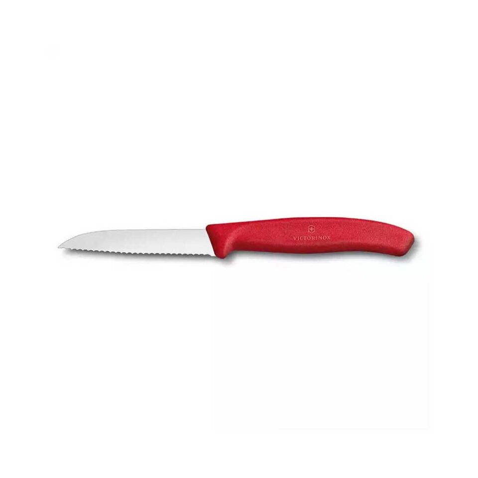 Victorinox 6.7431  8 cm Kırmızı Tırtıklı Soyma Bıçağı