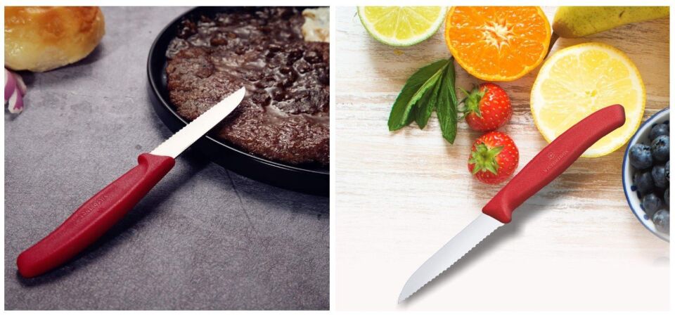 Victorinox 6.7431  8 cm Kırmızı Tırtıklı Soyma Bıçağı