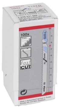 Bosch Aksesuarlar Bosch - Aluminyum İçin T 127 D Dekupaj Testeresi Bıçağı - 100'Lü Paket