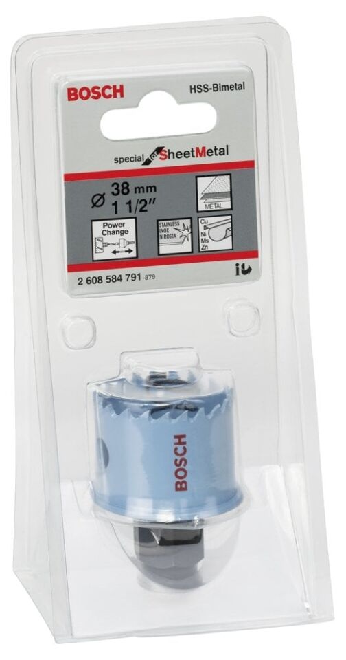 Bosch - Special Serisi Metal Ve Inox Malzemeler için Delik Açma Testeresi (Panç) 38 mm