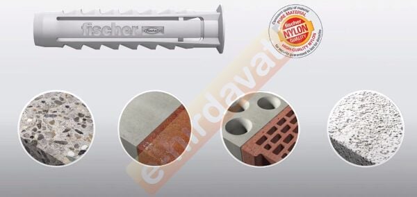 FISCHER SX 6-8-10 Plastik Dübel Seti 132 Parça