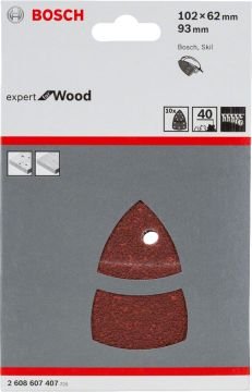Bosch Aksesuarlar Bosch - Expert for Serisi Ahşap Zımpara 102x62/93x93 mm 40 kum