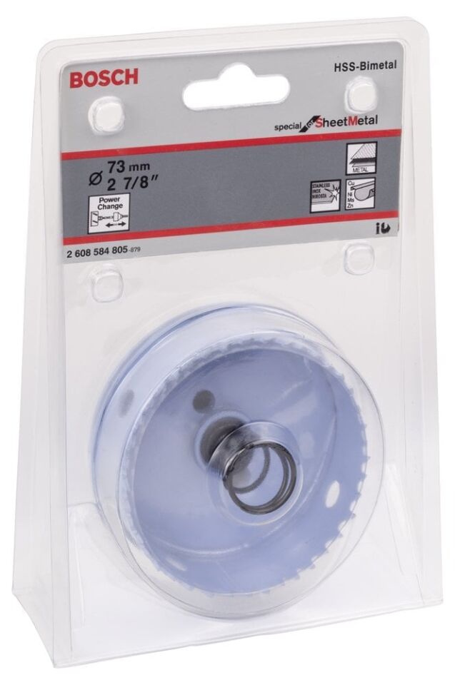 Bosch - Special Serisi Metal Ve Inox Malzemeler için Delik Açma Testeresi (Panç) 73 mm