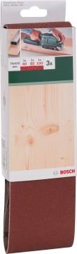 Bosch Aksesuarlar Bosch - Tank Zımpara Kağıdı 3'lü Set, 75 x 533 mm 60/80/100 Kum