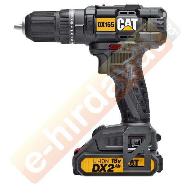 CAT DX155.1 18Volt/2.0Ah Li-ion Çift Akülü Profesyonel Şarjlı Darbeli Matkap