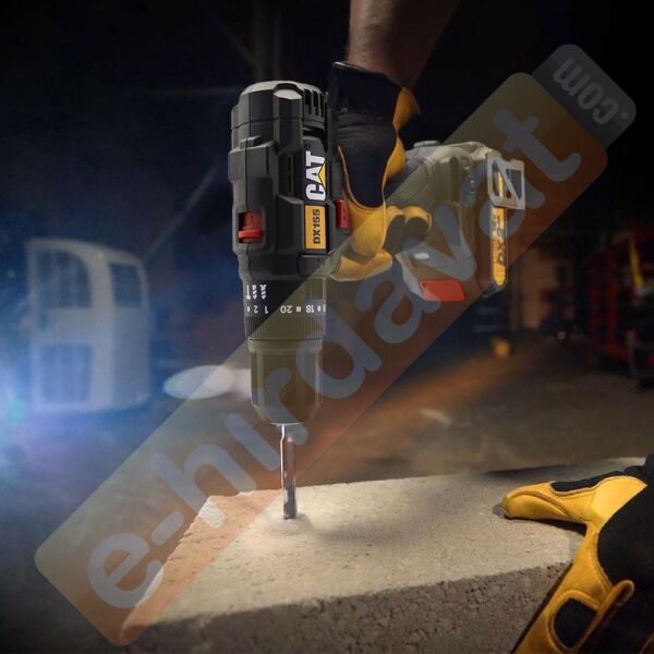 CAT DX155.1 18Volt/2.0Ah Li-ion Çift Akülü Profesyonel Şarjlı Darbeli Matkap
