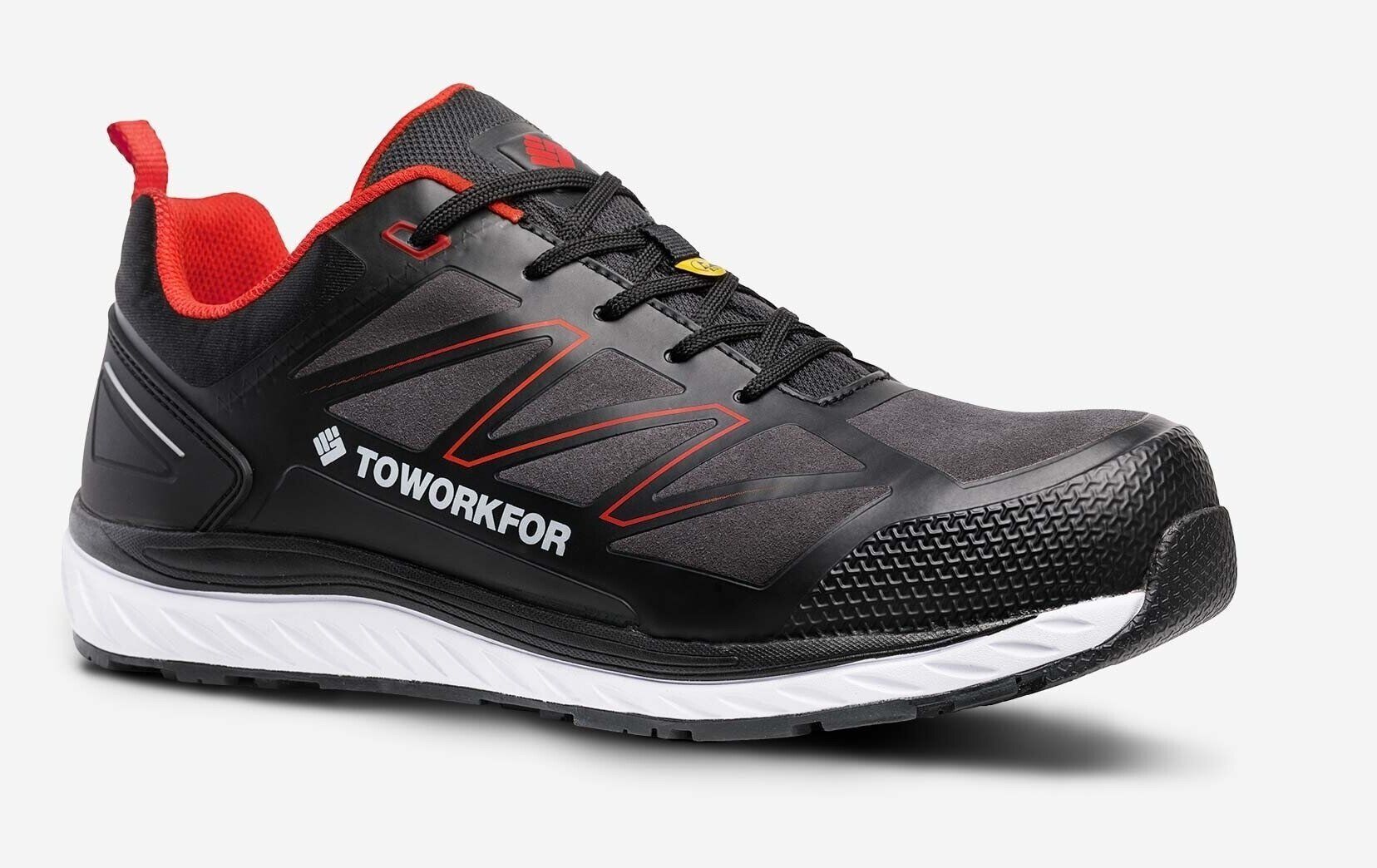 ToWorkFor Warm Up 42 Numara Kırmızı İş Ayakkabısı S3 SRC ESD