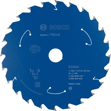 Bosch Aksesuarlar Bosch - Expert for Serisi Ahşap için Akülü Daire Testere Bıçağı 160*20 mm 24 Diş