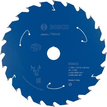 Bosch Aksesuarlar Bosch - Expert for Serisi Ahşap için Akülü Daire Testere Bıçağı 165*20 mm 24 Diş
