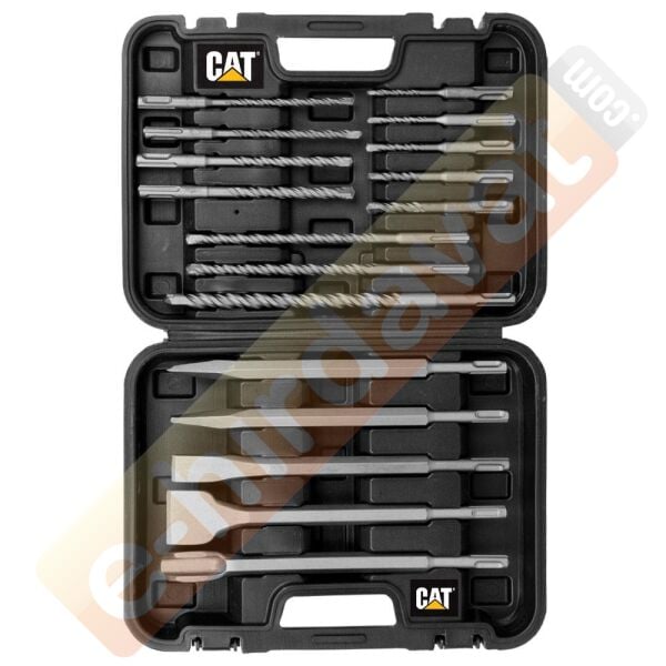 CAT DA03902 17 Parça Tungsten Karbür SDS-Plus Beton Kırıcı/Delici Matkap Ucu