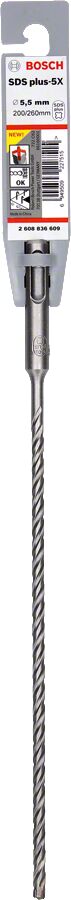 Bosch - SDS-Plus-5X Serisi Kırıcı Delici Matkap Ucu 5,5*260 mm