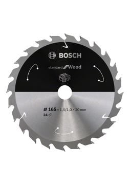 Bosch Aksesuarlar Bosch - Standard for Serisi Ahşap için Akülü Daire Testere Bıçağı 165*20 mm 24 Diş