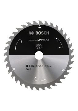 Bosch Aksesuarlar Bosch - Standard for Serisi Ahşap için Akülü Daire Testere Bıçağı 165*20 mm 36 Diş
