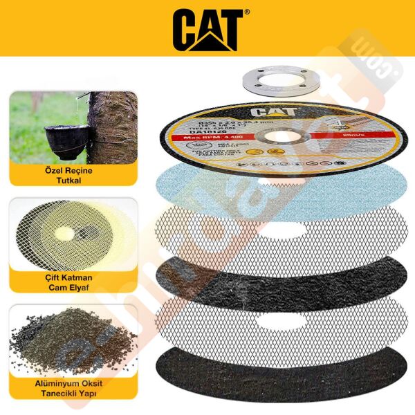 CAT DA10126 350mm Universal Metal Profil Kesme Taşı