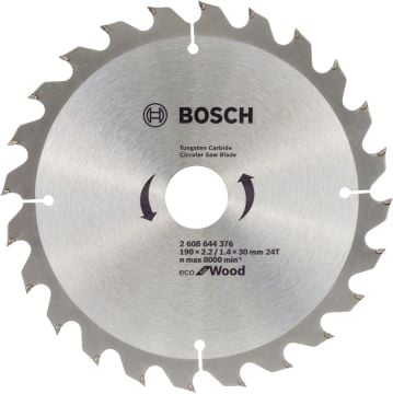 Bosch Aksesuarlar Bosch - Ekonomik Seri 190*30 mm 24 Diş 10'lu  Daire Testere Bıçağı