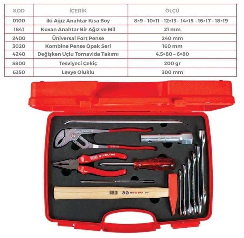 İZELTAŞ 8705006113 13 Parça Hobby Set Oto Tipi