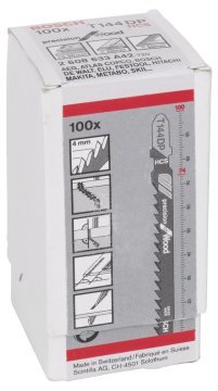 Bosch Aksesuarlar Bosch - Hassas Kesim Serisi Ahşap İçin T 144 DP Dekupaj Testeresi Bıçağı - 100'Lü Paket