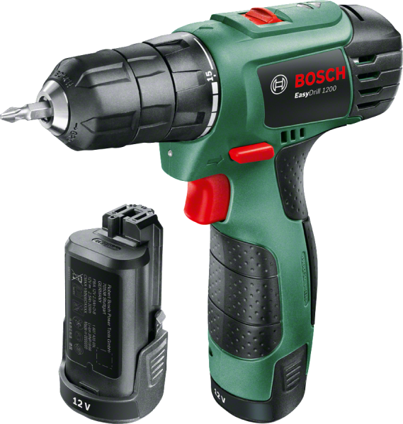 Bosch Easy Drill 1200 Çift Akülü Delme Vidalama Makinesi (2 x 1,5 Ah)