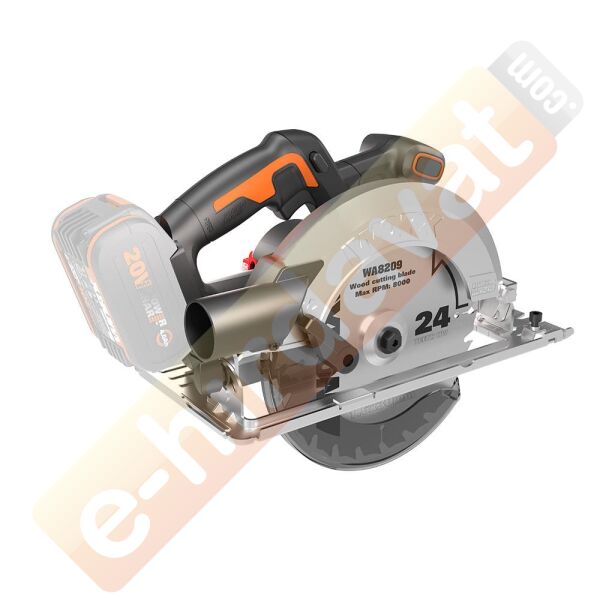 WORX WX520.9 20Volt 190mm Kömürsüz Profesyonel Şarjlı Daire Testere (Akü Dahil Değildir)