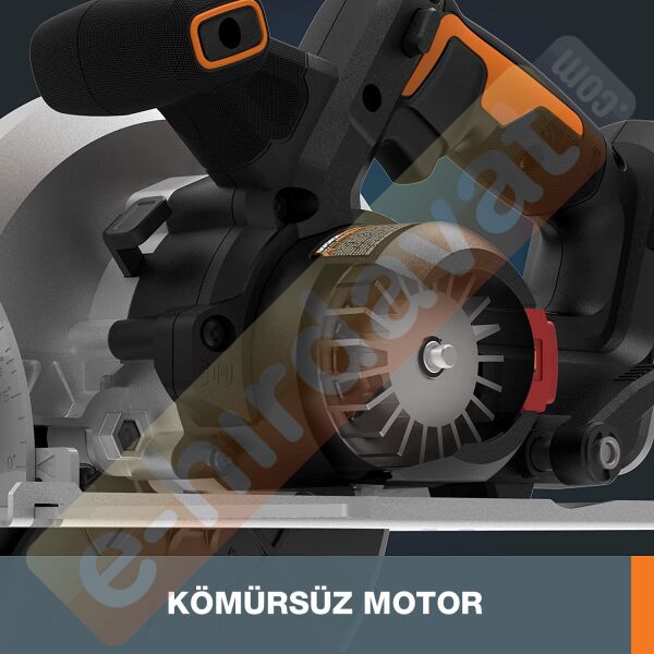WORX WX520.9 20Volt 190mm Kömürsüz Profesyonel Şarjlı Daire Testere (Akü Dahil Değildir)