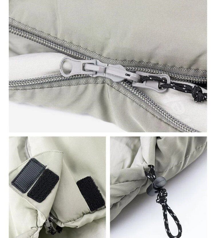 NATUREHIKE M400 Pongee Pamuklu Uyku Tulumu -18 Derece (Yeşil-Sağ)