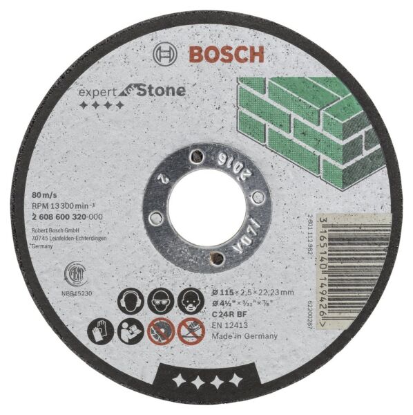 Bosch Aksesuarlar Bosch - 115*2,5 mm Expert Serisi Düz Taş Kesme Diski (Taş)