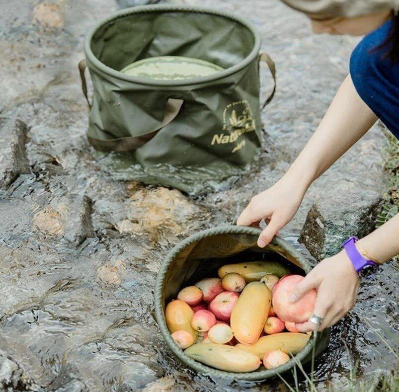 NATUREHIKE Katlanabilir Su Geçirmez Kamp Kovası (NH20SJ040)