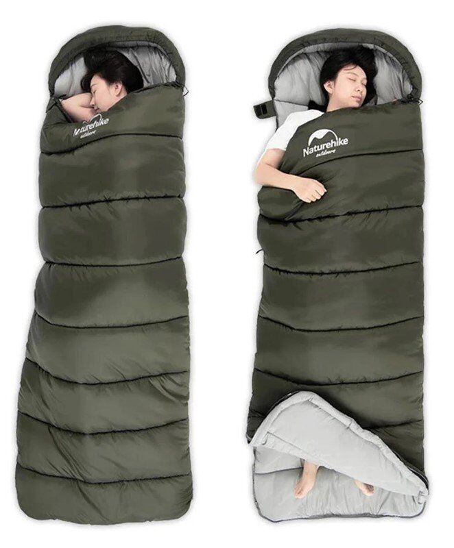 NATUREHIKE U250 Uyku Tulumu -10 Derece (Kahverengi-Sağ)