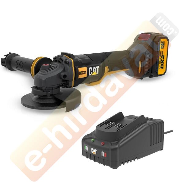 CAT DX31BC 18Volt 2.0Ah Li-ion 115mm Tek Akülü Kömürsüz Profesyonel Avuç Taşlama