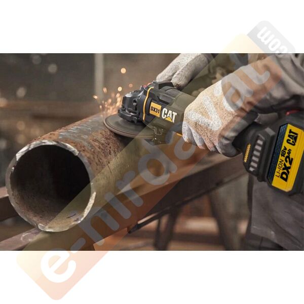 CAT DX31BC 18Volt 2.0Ah Li-ion 115mm Tek Akülü Kömürsüz Profesyonel Avuç Taşlama