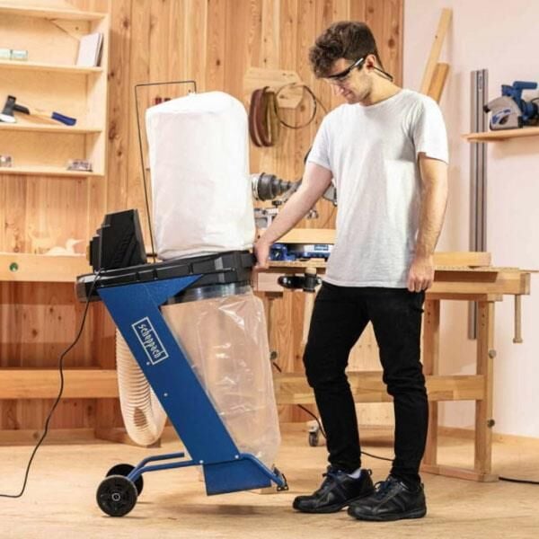 SCHEPPACH DC 500 Toz Emme Makinası 75 Litre 550 Watt (Adaptör Dahil)