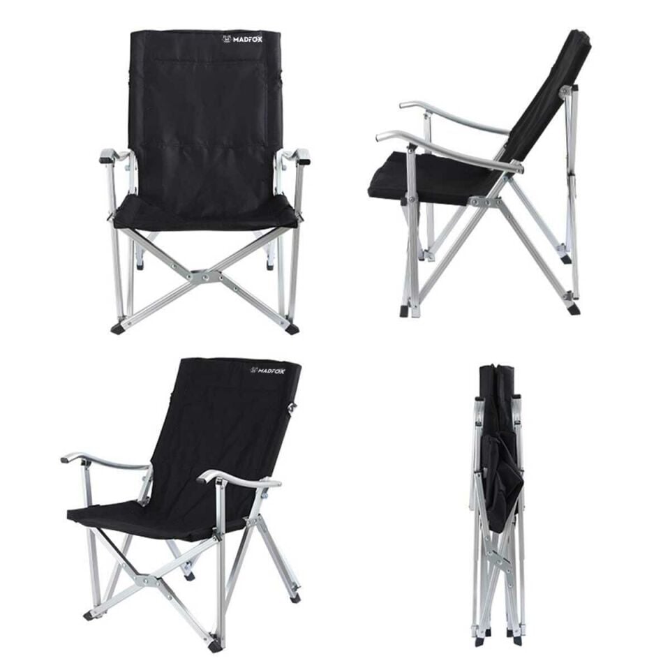 MADFOX Dachuan Katlanır Siyah Kamp Sandalyesi