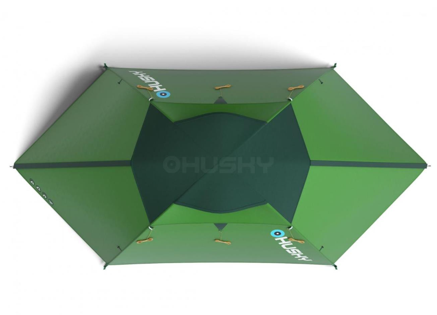 HUSKY Bright 4 Kişilik Kamp Çadırı - Yeşil